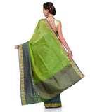 Green Supernet Banarasi Saree