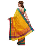 Yellow Supernet Banarasi Saree