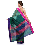 Green Supernet Banaras Saree