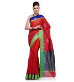 Red Supernet Banarasi Saree