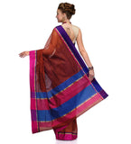 Maroon Supernet Banarasi Saree