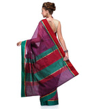 Purple Supernet Banarasi Saree