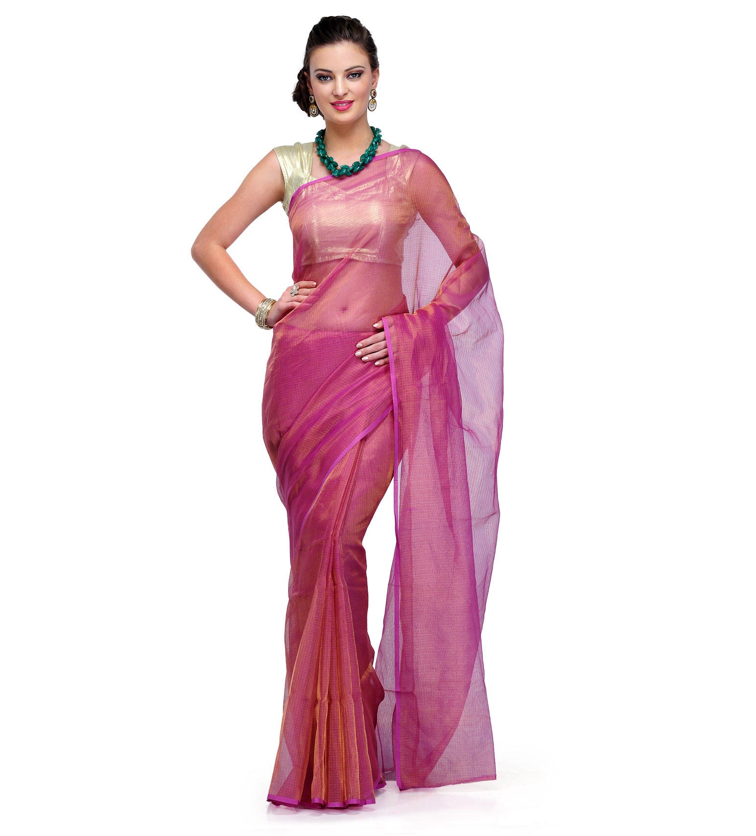 Purple Tissue Banarasi Saree