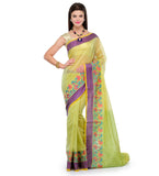 Green Supernet Banarasi Saree