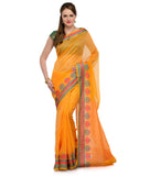 Orange Supernet Banarasi Saree