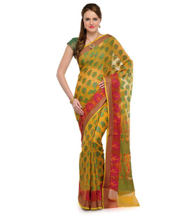 Golden Kota Cotton Banarasi Saree