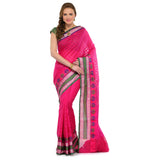 Magenta Supernet Banarasi Saree