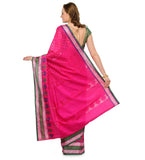 Magenta Supernet Banarasi Saree