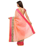 Peach Supernet Banarasi Saree