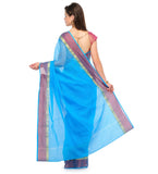 Turquoise Kota Cotton Banarasi Saree