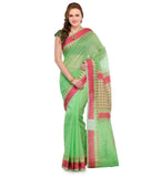 Green Supernet Banarasi Saree