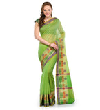 Green Supernet Banarasi Saree