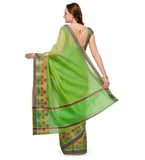 Green Supernet Banarasi Saree