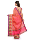 Pink Supernet Banarasi Saree