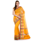 Yellow Supernet Banarasi Saree