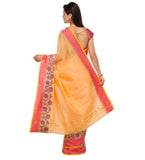 Orange Supernet Banarasi Saree