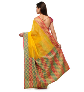 Golden Supernet Banarasi Saree