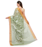 Olive Supernet Banarasi Saree