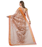 Brown Supernet Banarasi Saree