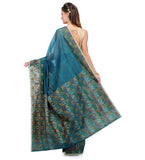 Azural Blue Supernet Banarasi Saree