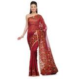 Maroon Supernet Banarasi Saree