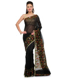 Black Supernet Banarasi Saree