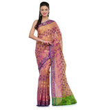 Purple Supernet Banarasi Saree