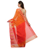 Orange Supernet Banarasi Saree