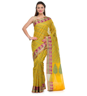 Gold Supernet Banarasi Saree