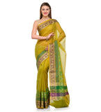 Olive Supernet Banarasi Saree