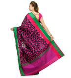 Dark Purple Kora Banarasi Saree