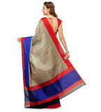 Beige Kora Tanchoi Saree