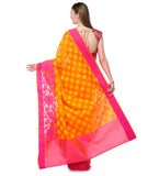 Orange Supernet Banarasi Saree