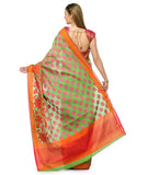 Green Supernet Banarasi Saree