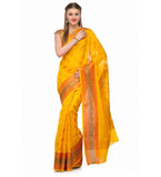 Gold Chanderi Cotton Banarasi Saree