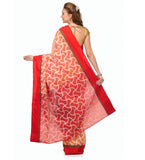 Orange Supernet Banarasi Saree