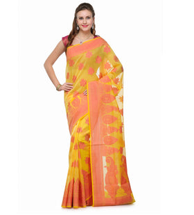 Gold Supernet Banarasi Saree