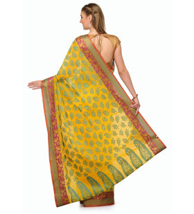 Gold Supernet Banarasi Saree