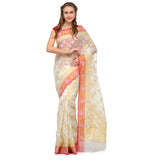 Off White Kora Banarasi Saree