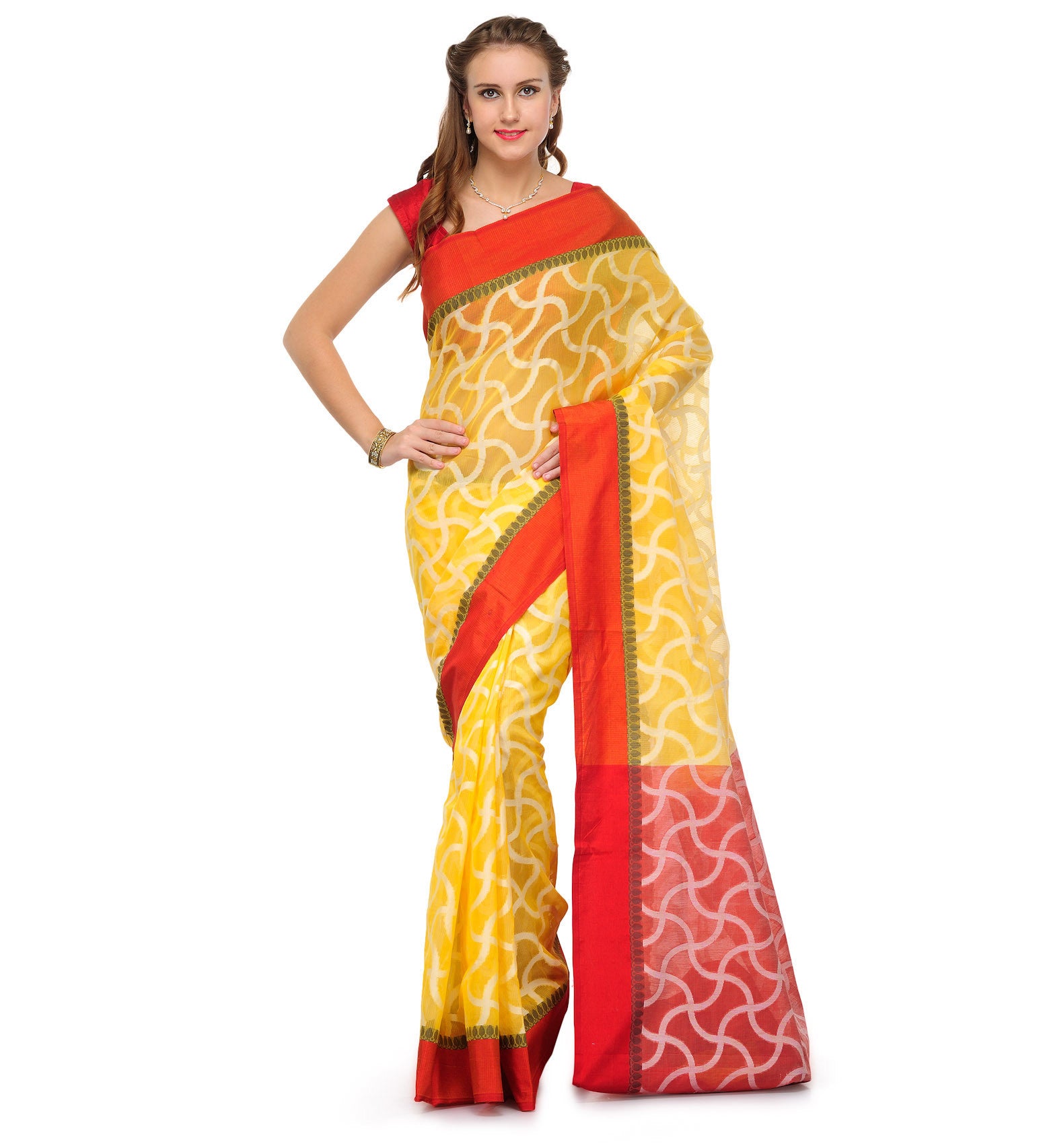 Gold Supernet Banarasi Saree