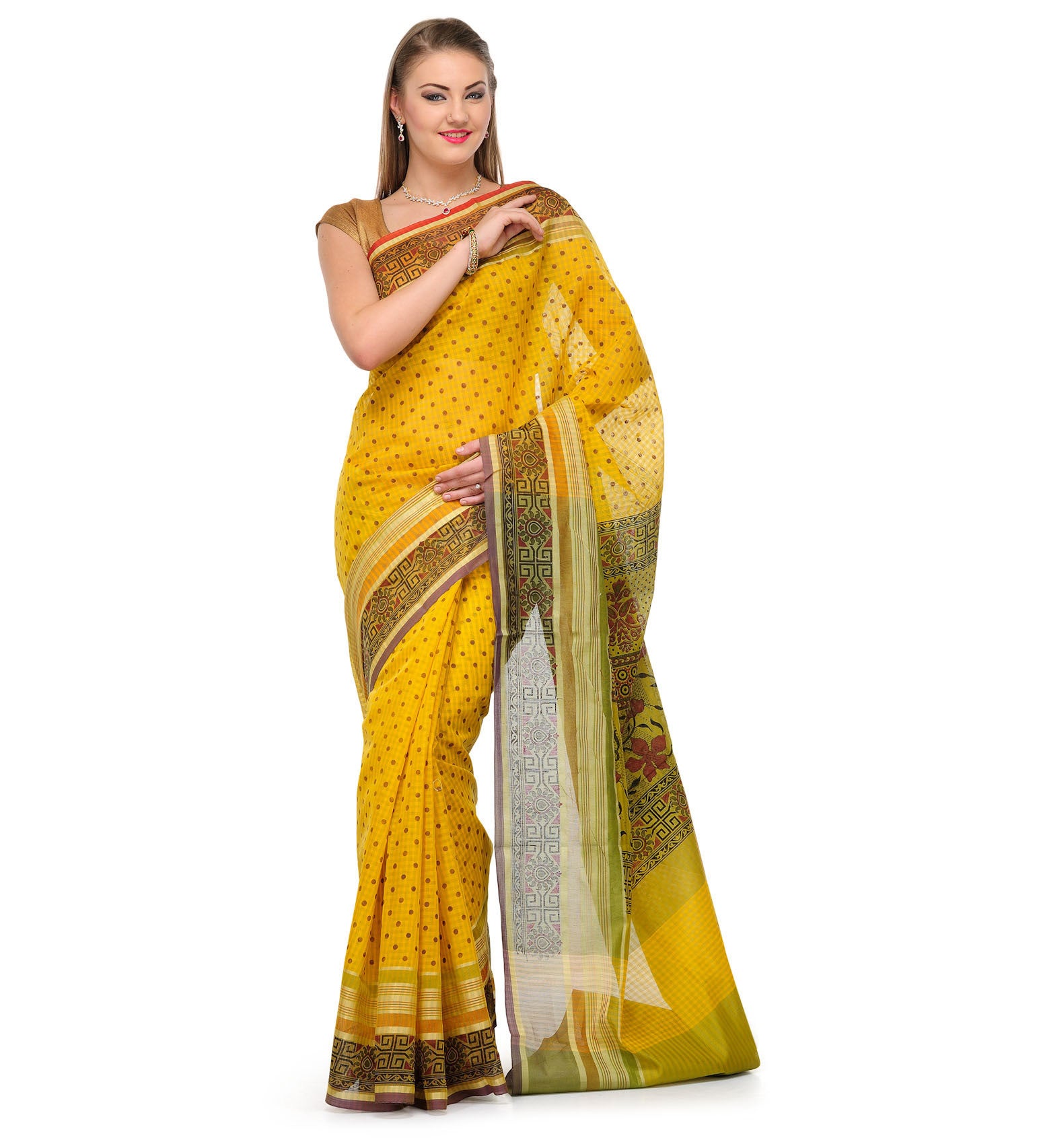 Gold Supernet Banarasi Saree