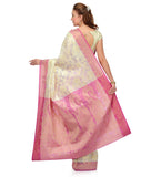 Off White Kora Banarasi Saree