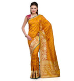 Mustard Silk Georgette Banarasi Saree