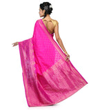 Magenta Silk Georgette Banarasi Saree