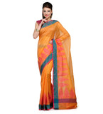 Orange Supernet Banarasi Saree