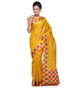 Golden Supernet Banarasi Saree