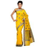 Golden Chanderi Cotton Banarasi Saree