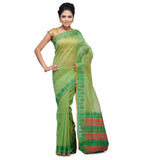 Green Supernet Banarasi Saree