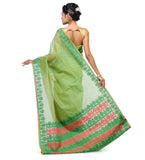 Green Supernet Banarasi Saree