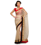 Beige Tissue Saree